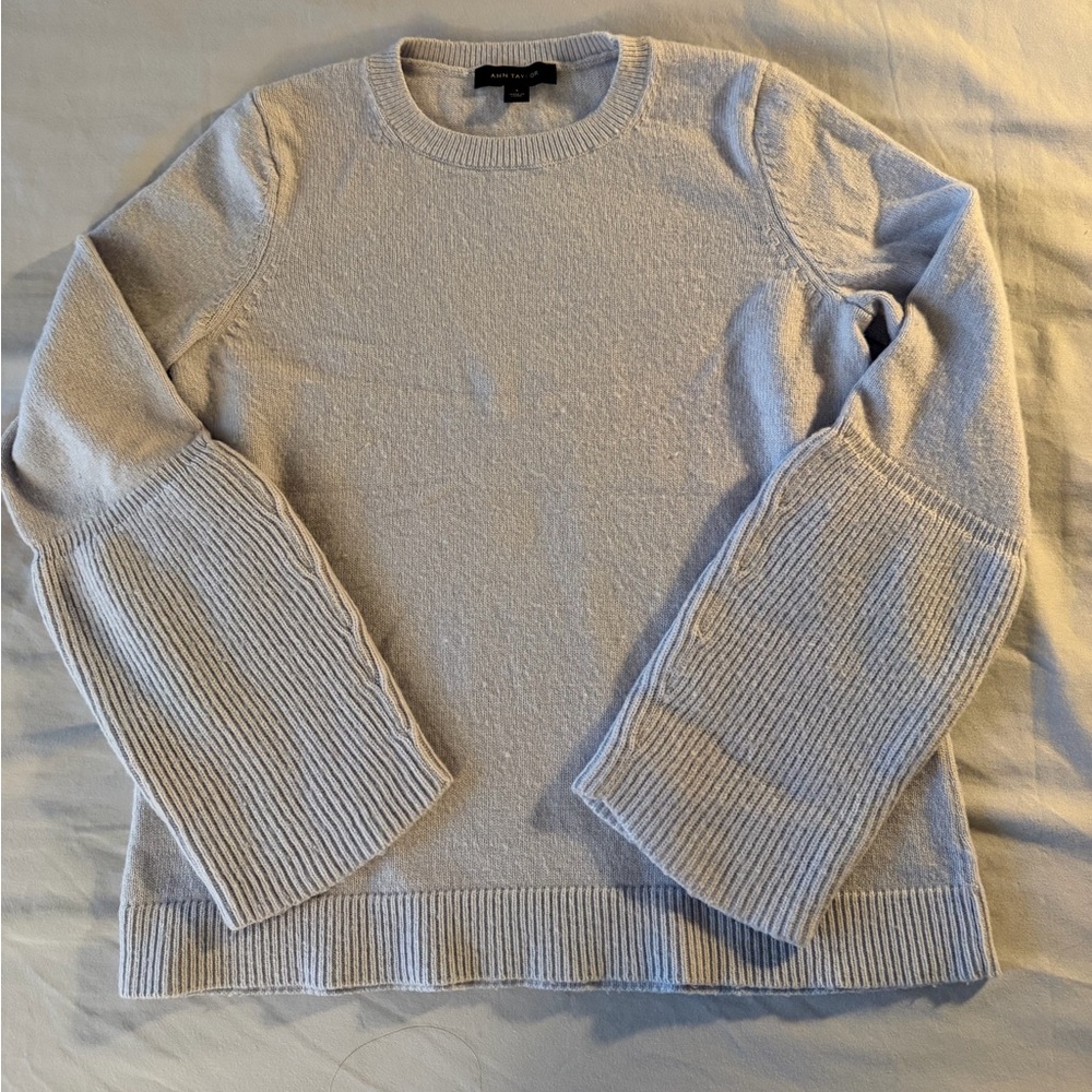 Ann Taylor Light Blue Crewneck Sweater